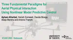 Three Fundamental Paradigms for Aerial Physical Interaction Using Nonlinear Model Predictive Control